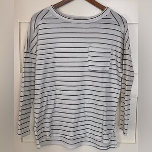 Reb. in J. 220 Women’s Striped Waffle Knit Long Sleeve Shirt
